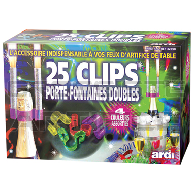 Clip Double par 25