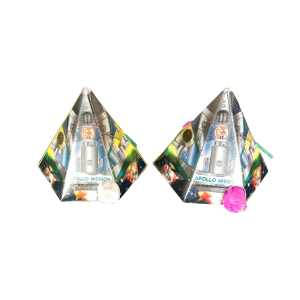 Boîte de 2 fuséees tourbillon volant "APOLLO MISSION"