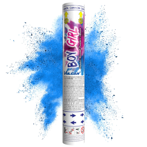 Canon à poudre Gender Reveal Bleu