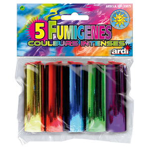 Sachet de 5 Fumigènes intenses pas cher de la marque Ardi - fumée épaisse pour supporter mariage anniversaire - couleur : violet