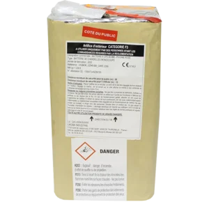 "PRO F3" 6 bombes 50mm Scintillant Or