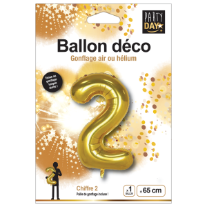 BALLON OR CHIFFRE "2"