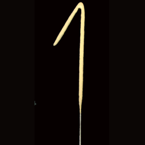 Cierge magique en forme de chiffre 1