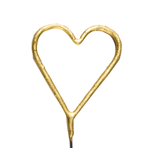 Cierge Magique ® Doré Coeur
